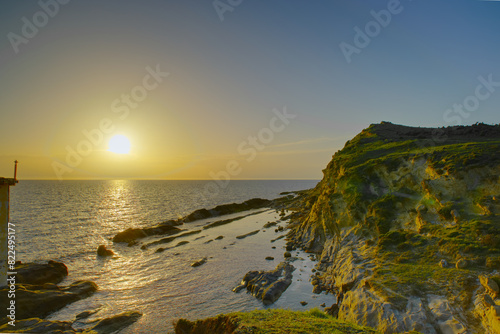 Beautiful views from peninsula Zvernec near Vlore, Albanie