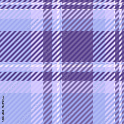 Countryside tartan check fabric, marriage pattern background texture. Paint textile vector plaid seamless in light and indigo colors.