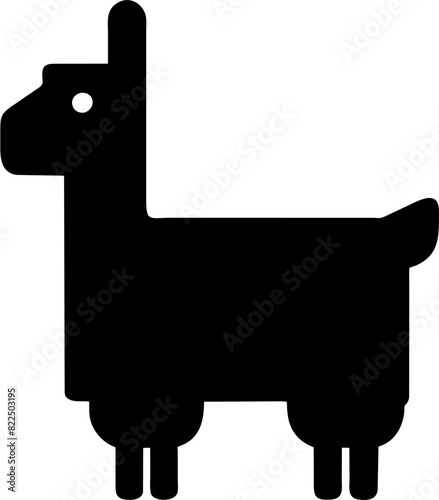 Llama Icon, Animal Solid Icon
