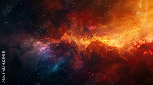 The grandeur of a nebula captured in a particle system showcasing its intricate layers and structures.