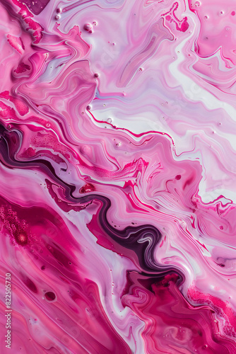 Pink Streams An abstract painting featuring various shades of pink intertwining, creating an illusion of movement. A great choice for modern decorations and artistic installations