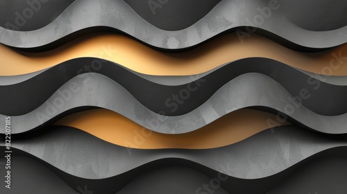  A close-up of a wavy surface with a light at each end of a wave