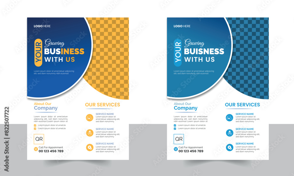 Obraz premium Corporate Flyer Template and brochure digital marketing business poster template premium vector