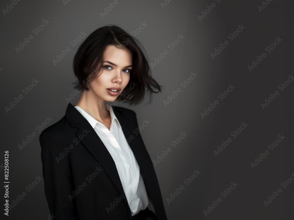 Stylish young businesswoman. Successful woman. Business style. Fashion and beauty. Stylish young businesswoman. Successful woman. Business style. Fashion and beauty.