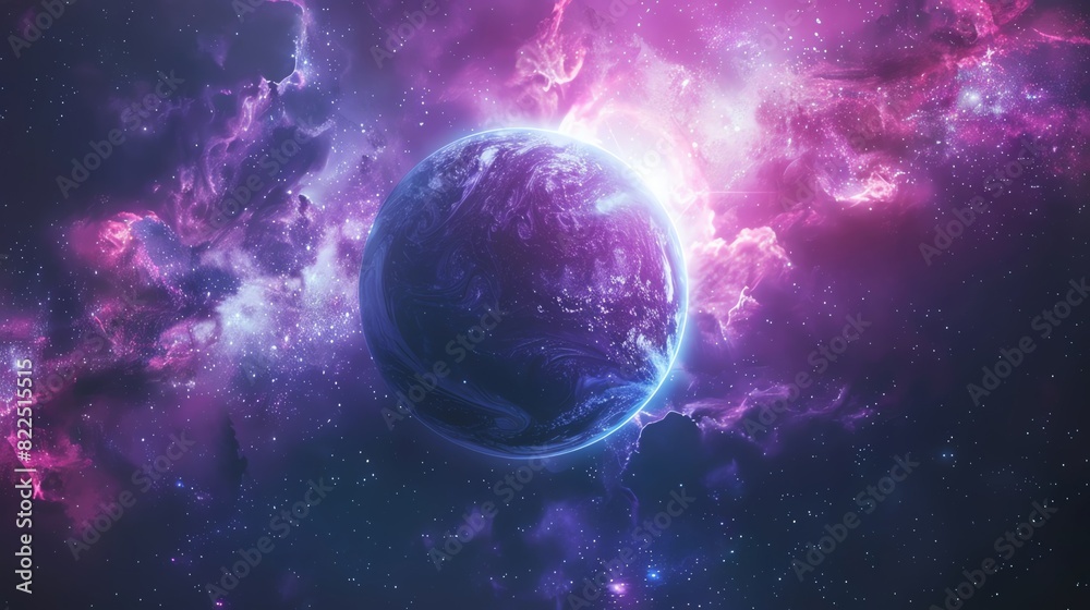 Artistic depiction of the end of the universe