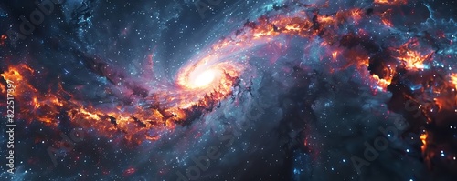 Black hole at the center of a galaxy photo
