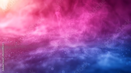 An abstract color gradient background with grainy texture effect in pink, magenta, blue, and purple for a banner header poster