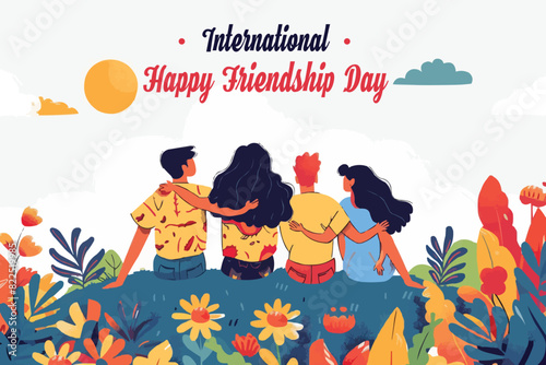 International Friendship Day illustration vector background design
