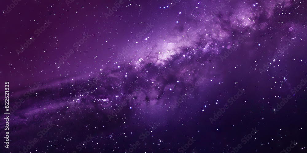 The deep purple night sky is filled with twinkling stars, the Milky Way stretching across it like a shimmering ribbon The deep purple night sky is filled with twinkling stars, the Milky Way stretching across it like a shimmering ribbon
