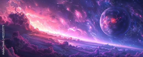 Digital painting of a galactic scene4
