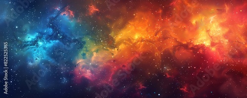 Galaxy with a dramatic color scheme2