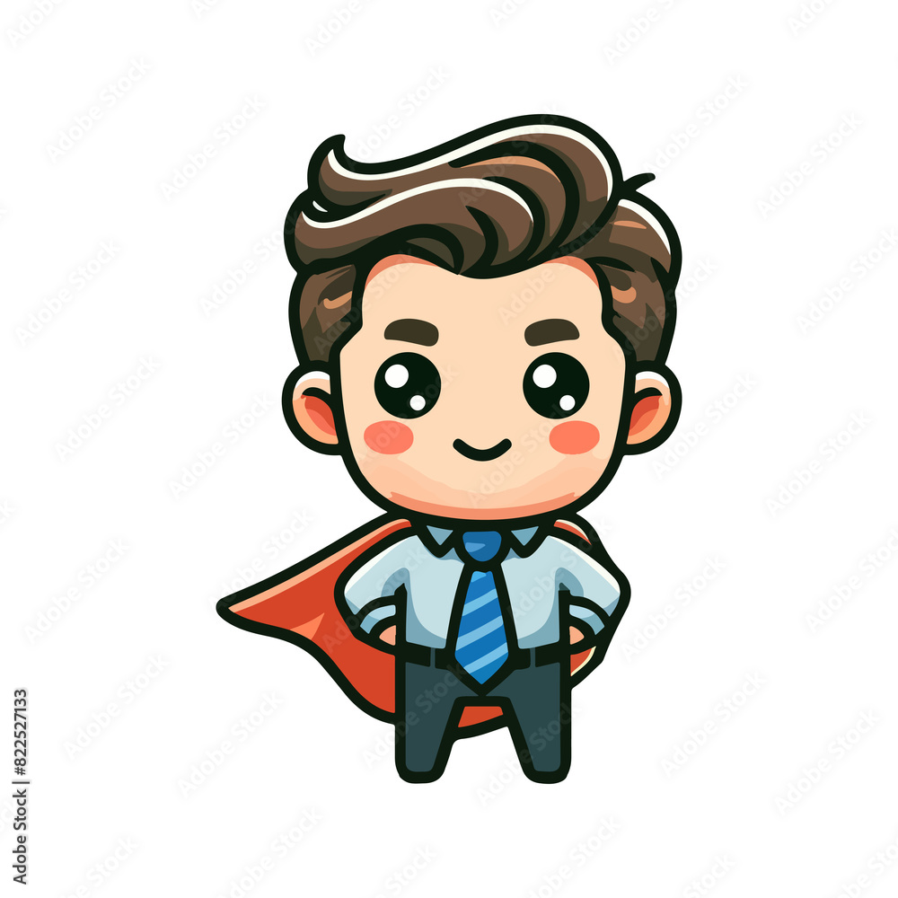 cute icon character father hero concept for father's day cute icon character father hero concept for father's day