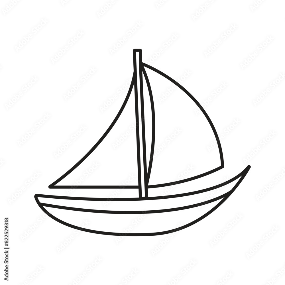 sailboat icon logo sailboat icon logo