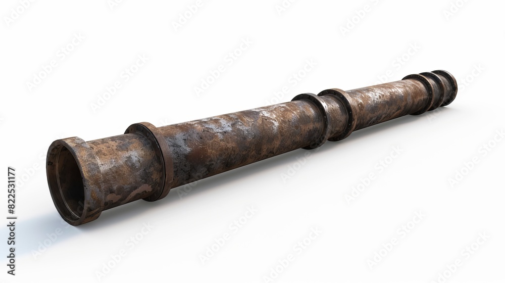 Underground pipe on a white background illustration. Underground pipe on a white background illustration.