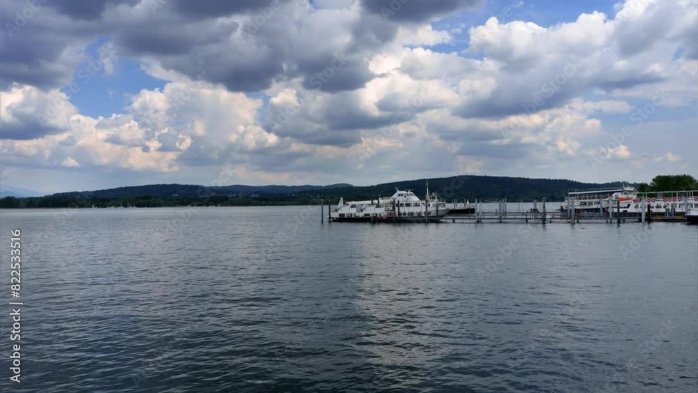 Timelapse - Spring landscape on Lake Maggiore. Timelapse - Spring landscape on Lake Maggiore.