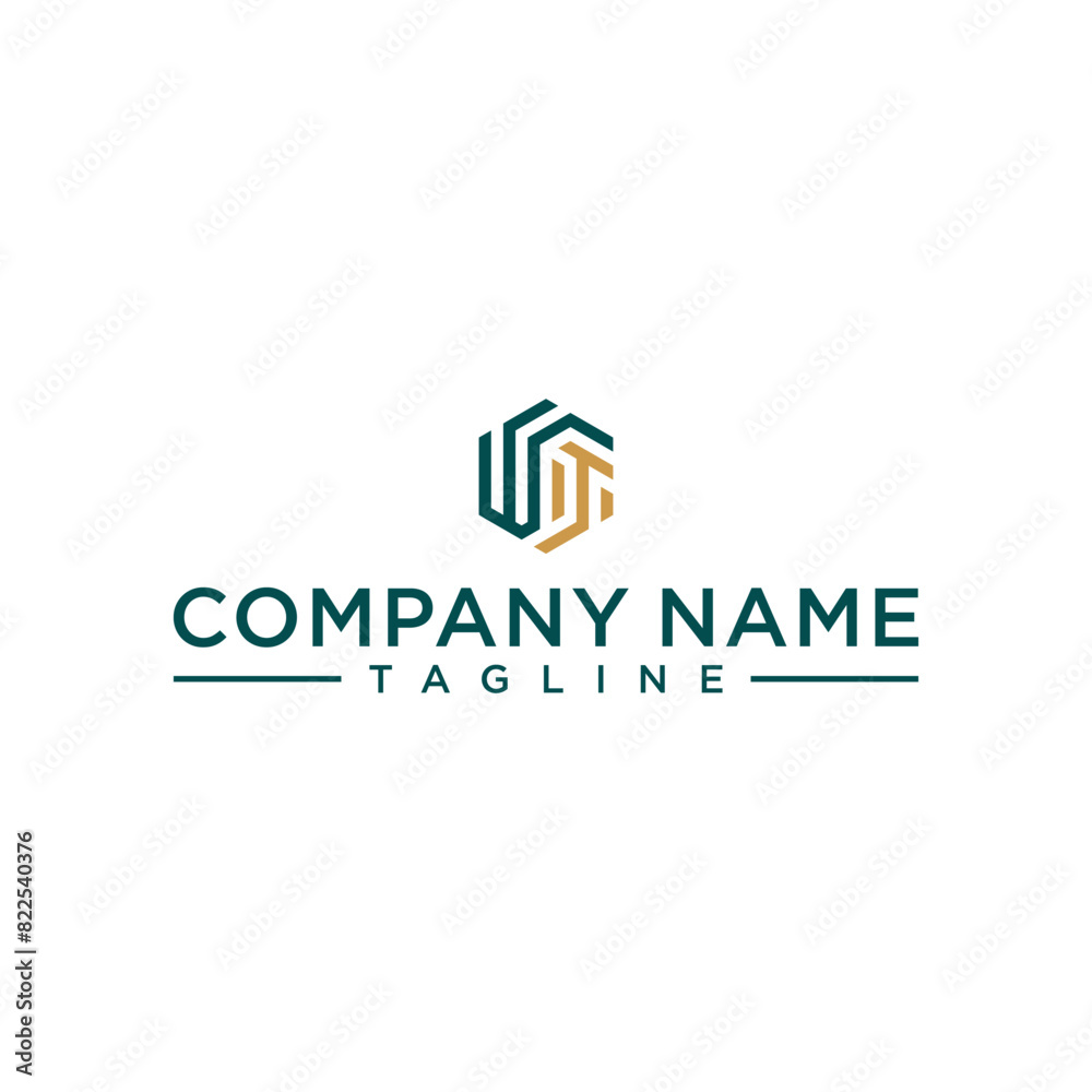 WT letter shaped hexagon and cube logo with letter design for company identity WT letter shaped hexagon and cube logo with letter design for company identity