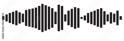 Isolated sound wave audio vector