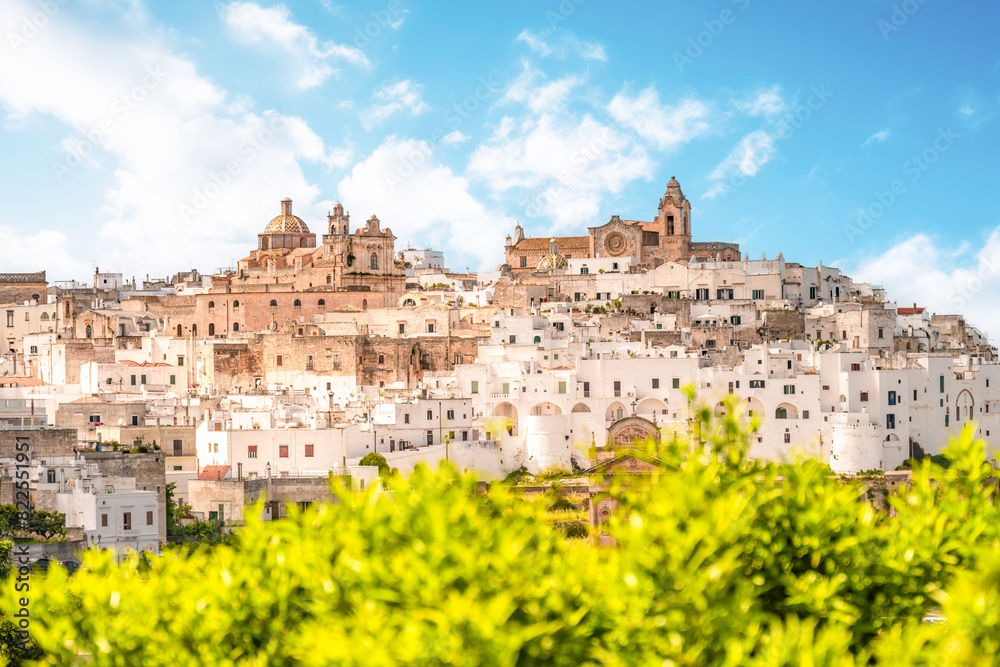 Ostuni white town skyline, Brindisi, Apulia Italy. Europe. Ostuni white town skyline, Brindisi, Apulia Italy. Europe.