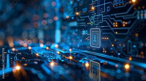A detailed blueprint illustrating a cyber resilience plan, highlighting strategies to protect digital infrastructure from threats