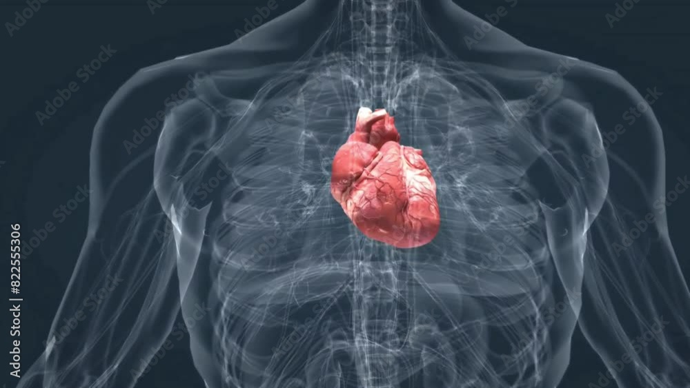 Heart attack 3d animation