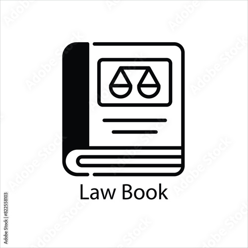 Law Book vector icon