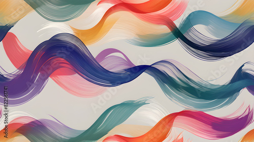 Set of colorful brush strokes, lines, hand painted design elements. Textures, backgrounds for text. Rough grunge edges.
