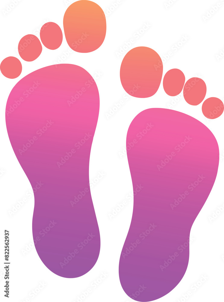 foot steps, icon