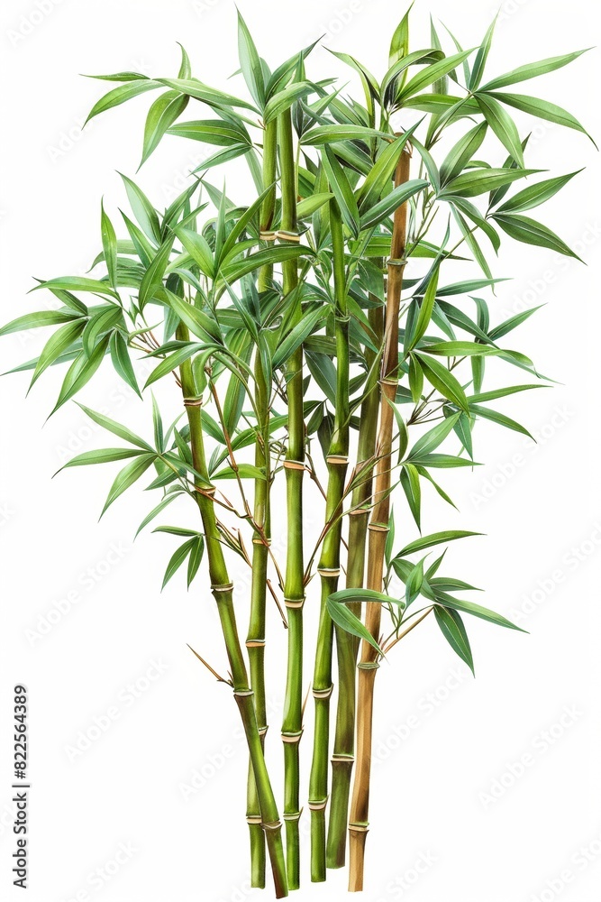 bamboo isolated on white background