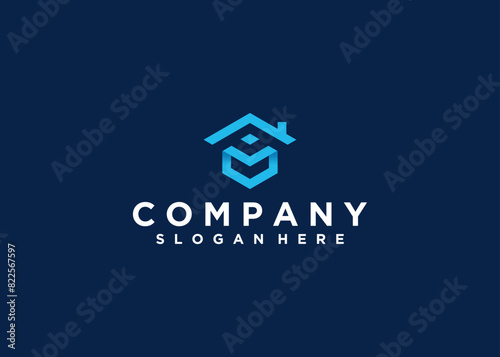 Real Estate V initials logo, Property and Construction V Logo design Vector, colorful homes logo concept Real estate service, construction, Growth house, home logo concept