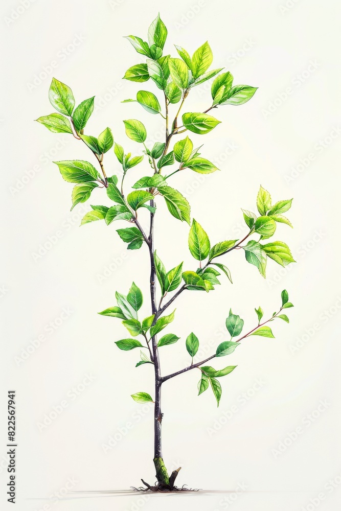 Obraz premium Leaves on white Background