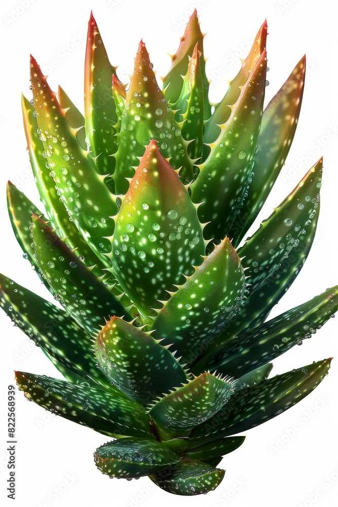 Aloe vera plant isolated on White Background Aloe vera plant isolated on White Background