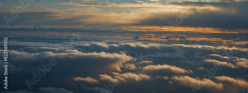 Impressive view of the sky veiled in clouds.