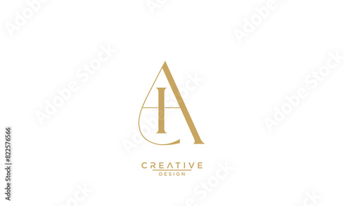 AI, IA, A, I, Abstract Letters Logo Monogram