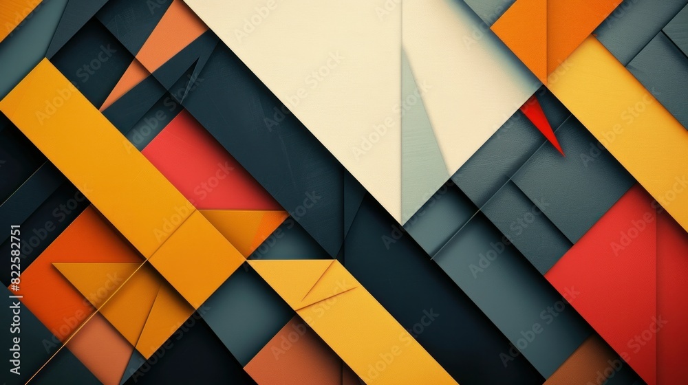 Modern design with overlapping geometric triangles.
Modern design with overlapping geometric triangles.