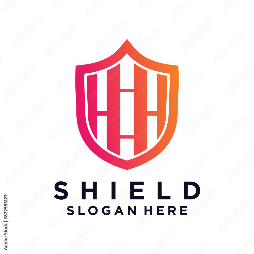 Vector shield design element icon vector with creative modern concept