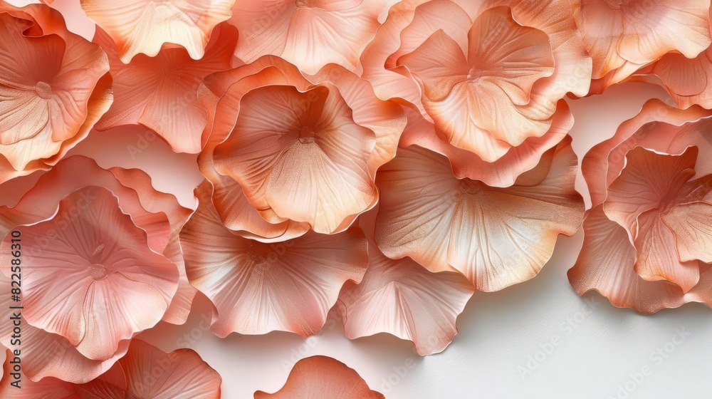 Peachy pink silk petals for your wedding Peachy pink silk petals for your wedding