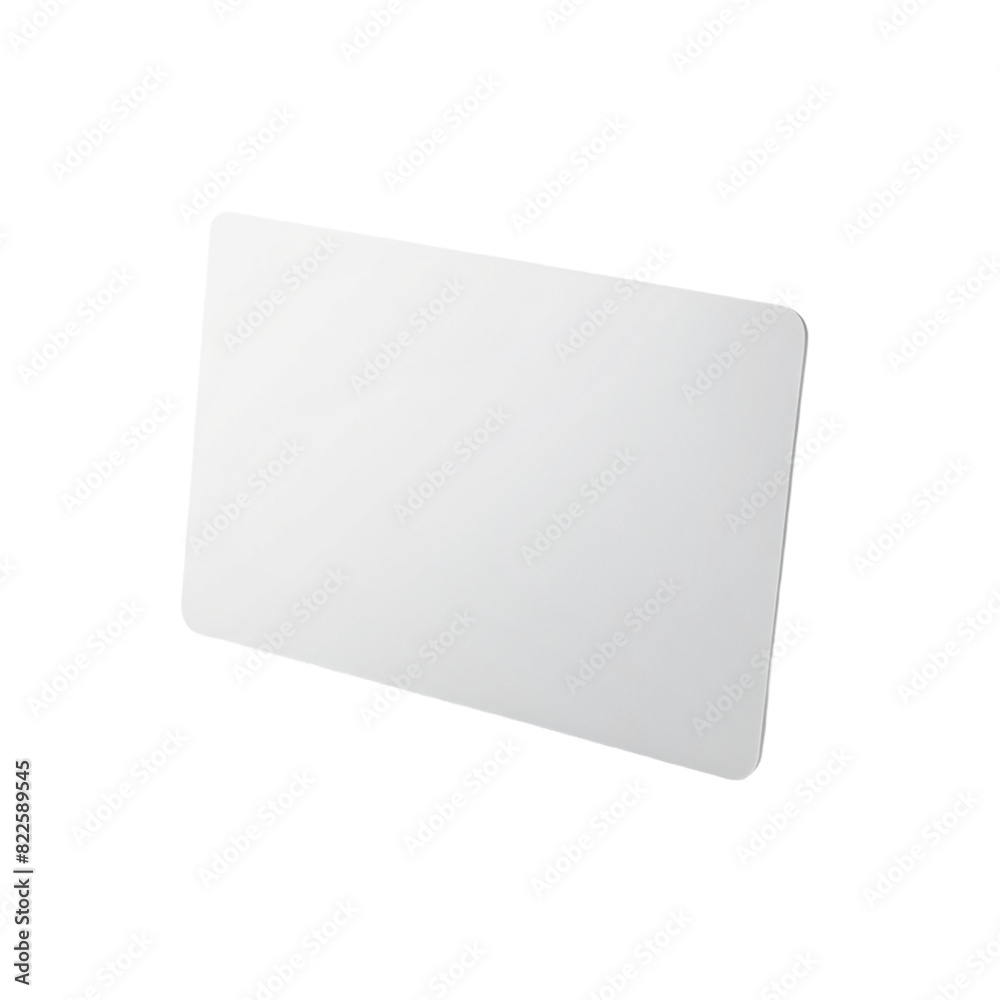 A blank white card Isolated on transparent background A blank white card Isolated on transparent background