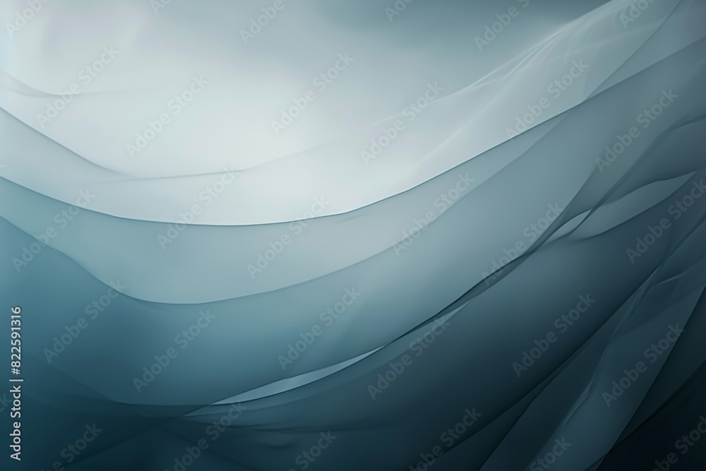 Fototapeta premium Modern abstract background design with soft blue and grey wave shapes