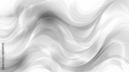  A white background with wavy lines Repeated three times..A black-and-white background with wavy lines photo