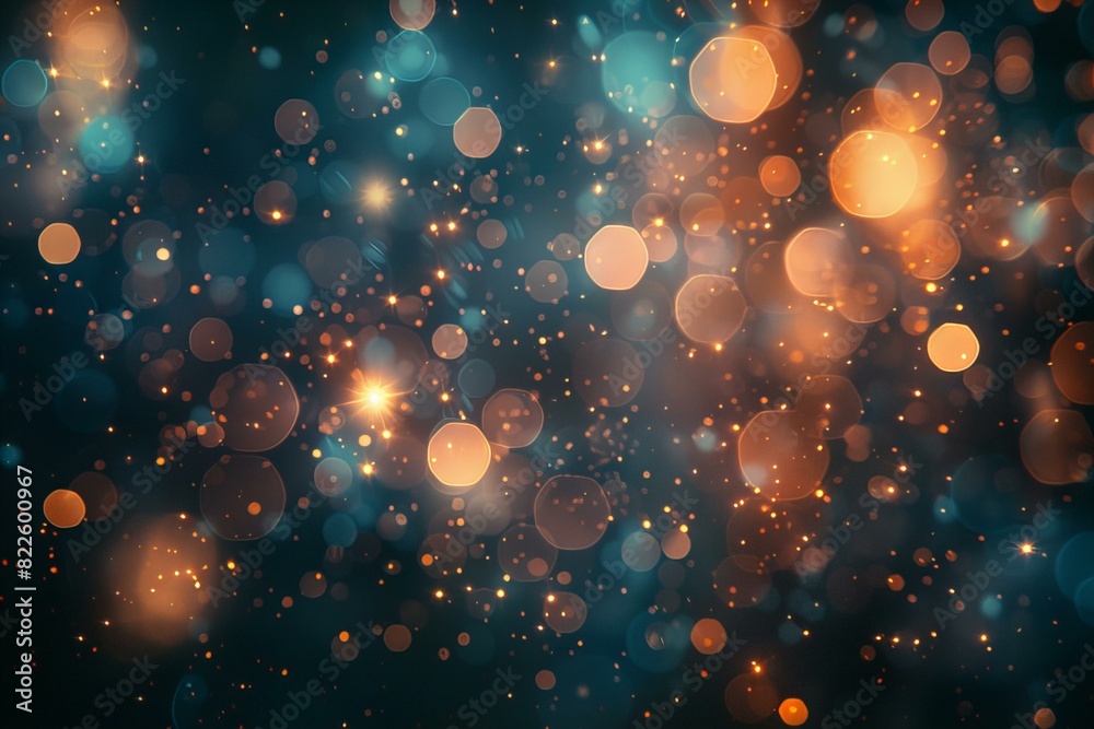 Blue and orange background with vibrant lights Blue and orange background with vibrant lights