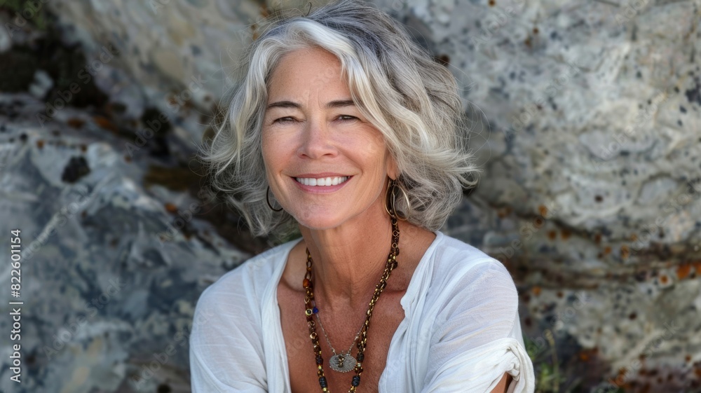 55 year old youthful female posing for a portrait 55 year old youthful female posing for a portrait