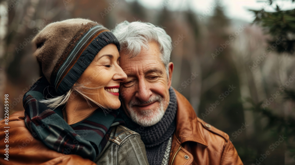 Fototapeta premium elderly couple portrait