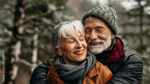 elderly couple portrait