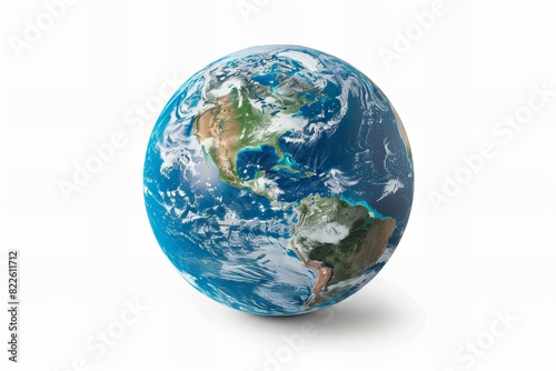 Globe on white background