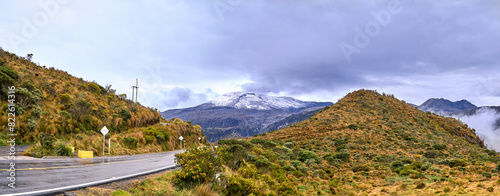 Majestic Nevado del Ruiz Volcano: Icon of the Colombian Central Mountain Range