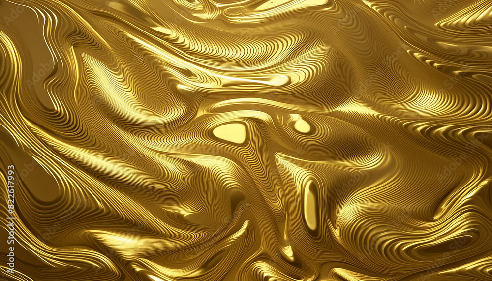 abstract 3d background with flowing liquid gold texture seamless golden ...