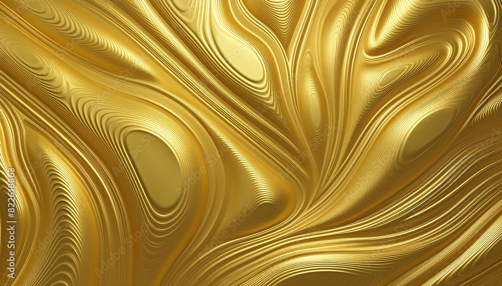 abstract 3d background with flowing liquid gold texture seamless golden ...
