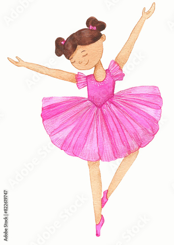 ballet dancer in pink tutu