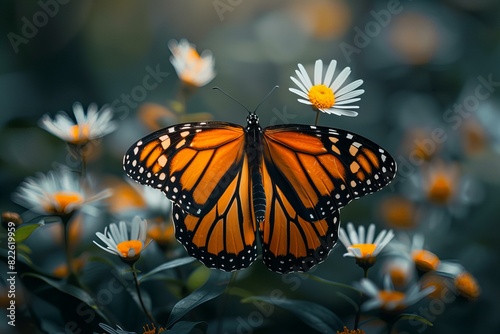 Butterfly sitting flower © Sandu