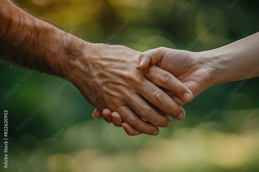 Two people holding hands in a close up picture Two people holding hands in a close up picture